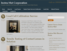 Tablet Screenshot of instru-met.com